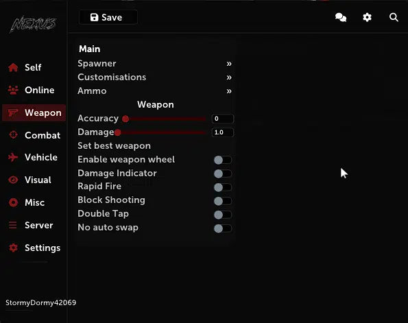 Phaze Menu (Nexus)