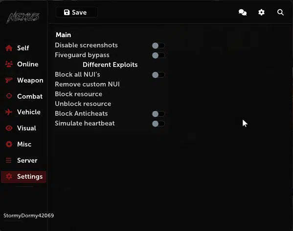 Phaze Menu (Nexus)