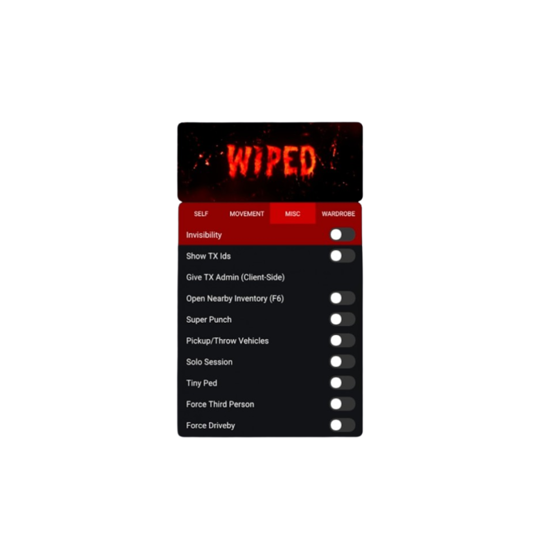Wiped Susano Premium Menu