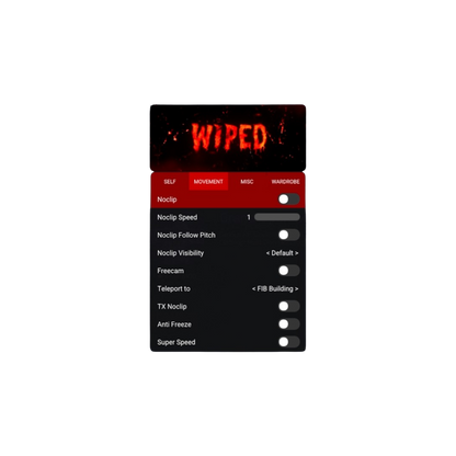Wiped Susano Premium Menu