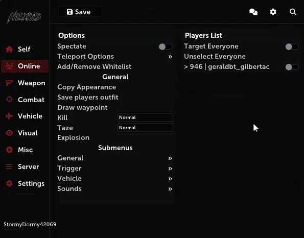 Phaze Menu (Nexus)
