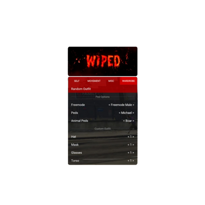 Wiped Susano Premium Menu