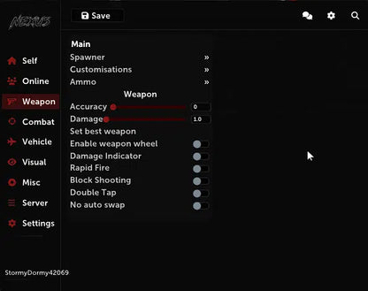 Phaze Menu (Nexus)